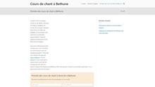 Cours de chant à Béthune