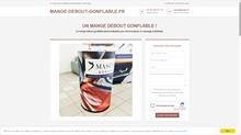 Mange debout gonflable personnalisable
