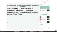 voyant marabout sérieux-professeur jean legbavinon.Telephone whtasapps +22990810913