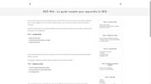 SEO WIKI, guide web pour comprendre le SEO