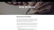 acte de deces