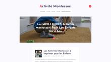 Savoir tout sur les activités Montessori