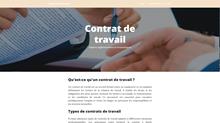 le contrat de travail