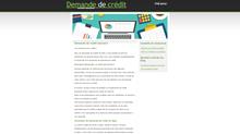 demande de credit