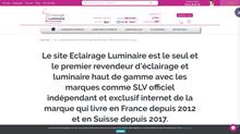 Promotion des luminaires chez revendeur SLV