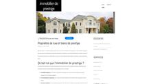 presentation de l'immobilier de luxe