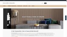 Vente de panneau mural décoratif et acoustique en tasseau de bois