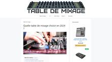 tout sur la table de mixage