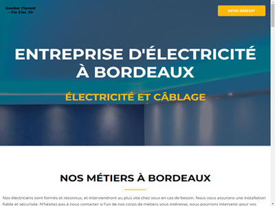 Entreprise d'électricité à Bordeaux
