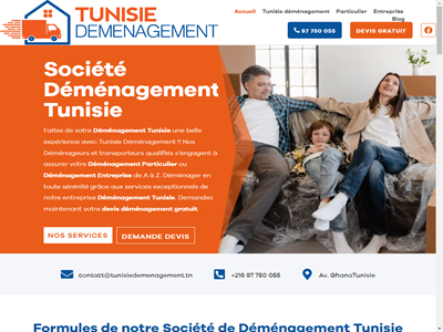 Tunisie déménagement : transport Tunisie