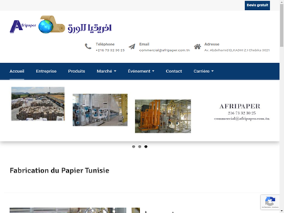  Fabrication du Papier Tunisie