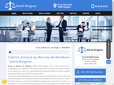 Cabinet d’avocat David Bergeon au Barreau de Bordeaux – Droit privé