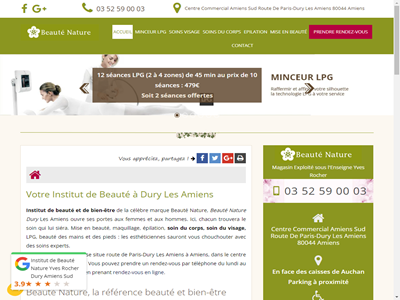 Nature Beauté: institut de beauté à Dury les Amiens
