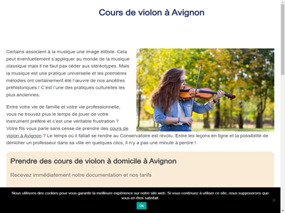 Cours de violon à Avignon