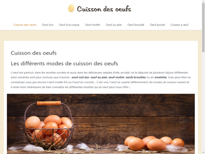 Temps cuisson oeuf dur