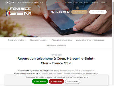 France GSM, réparation de téléphone et d'ordinateur à Caen