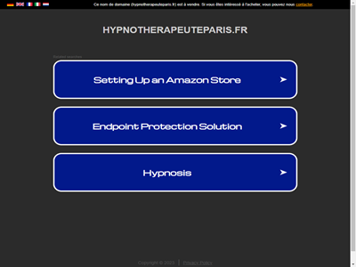 Hypnose dépression Paris - Hypnothérapeute Paris