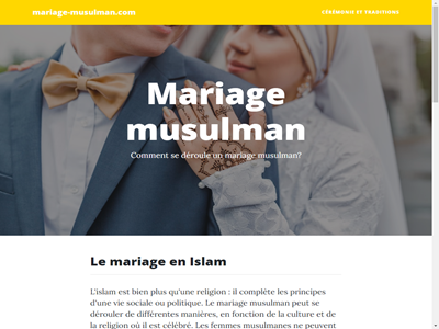 le mariage musulman