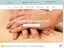 Ostéopathe pour enfant à Paris, Astrid Hennekinne