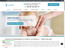 Cabinet d’ostéopathie à Villiers-sur-Marne – Alban Burdet