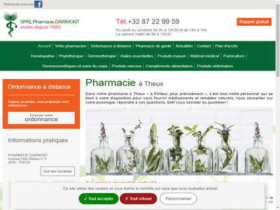 Réserver ses médicaments : Pharmacie à Theux (Belgique)