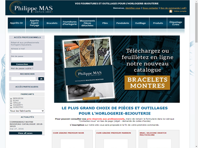 Fournitures - Horlogerie - Bijouterie grossiste - Philippe Mas