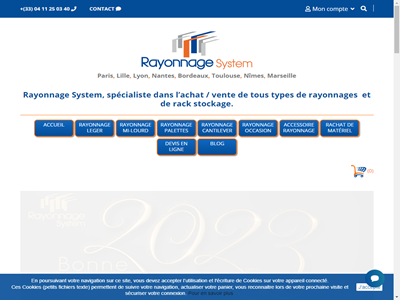 Rayonnage industriel : rack pour tous types de stockage  - Rayonnage System