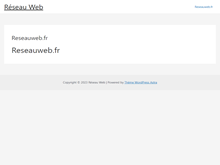 Créer un site internet avec wordpress sur reseauweb.fr