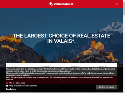 Le plus grand choix immobilier en Valais